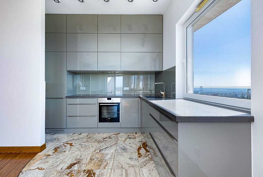 designerski aneks kuchenny w luksusowym apartamencie na sprzedaż Szczecin