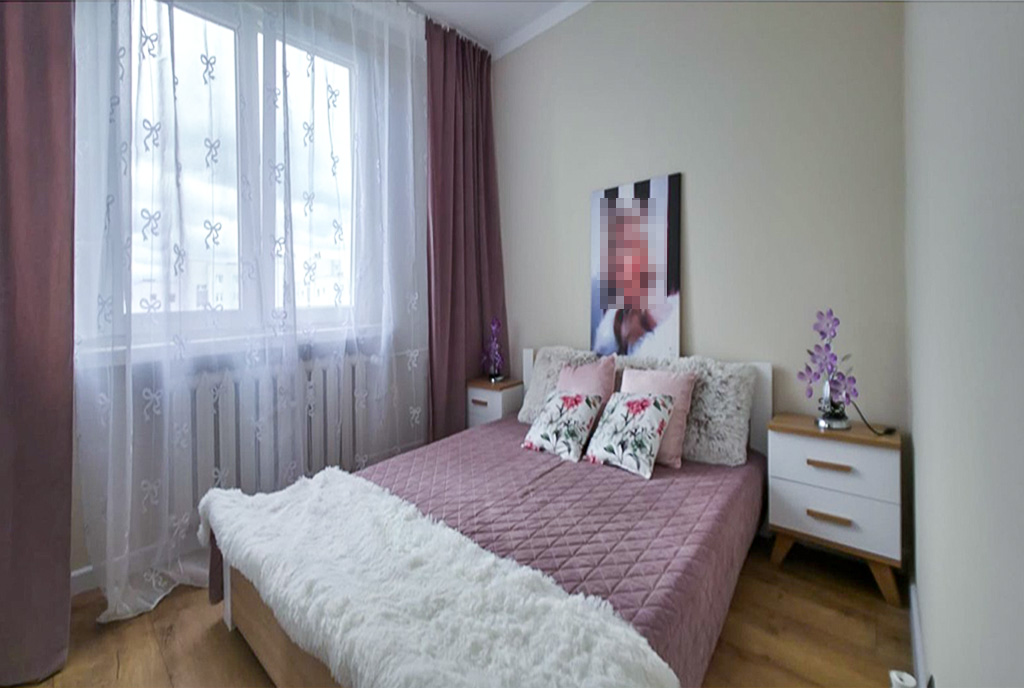 fragment sypialni w luksusowym apartamencie na sprzedaż Zielona Góra