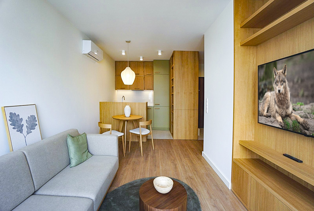 imponujące wnętrze ekskluzywnego apartamentu na wynajem Warszawa