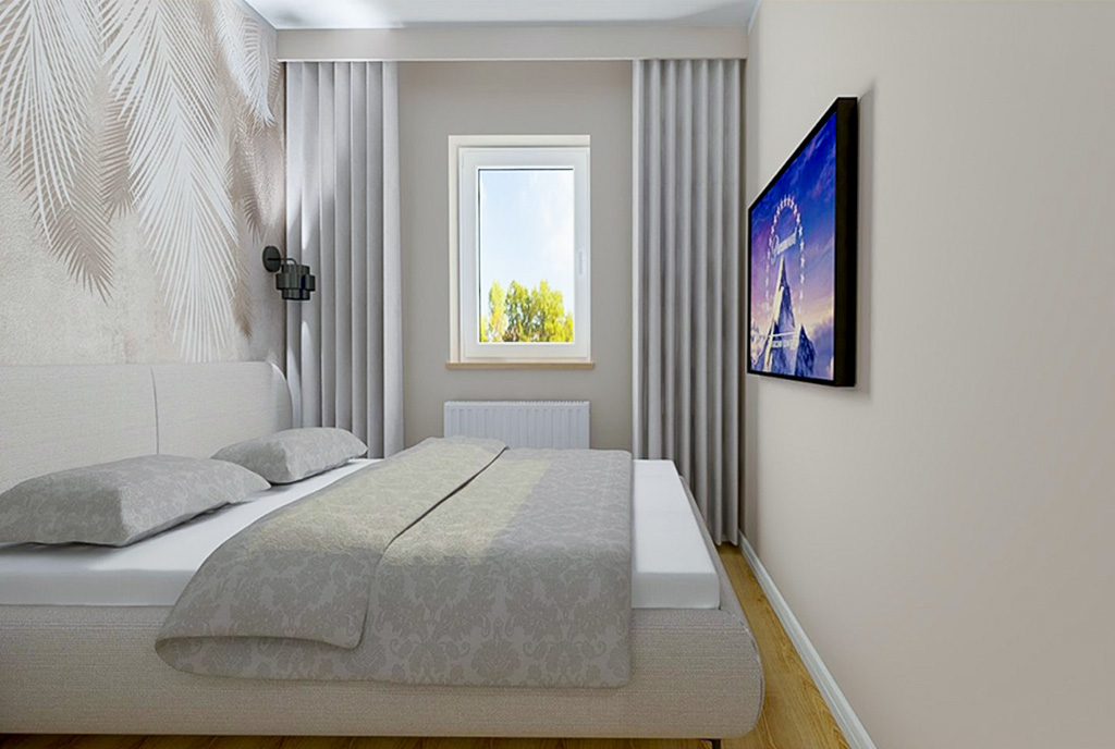 projekt sypialni w ekskluzywnym apartamencie do sprzedaży Elbląg