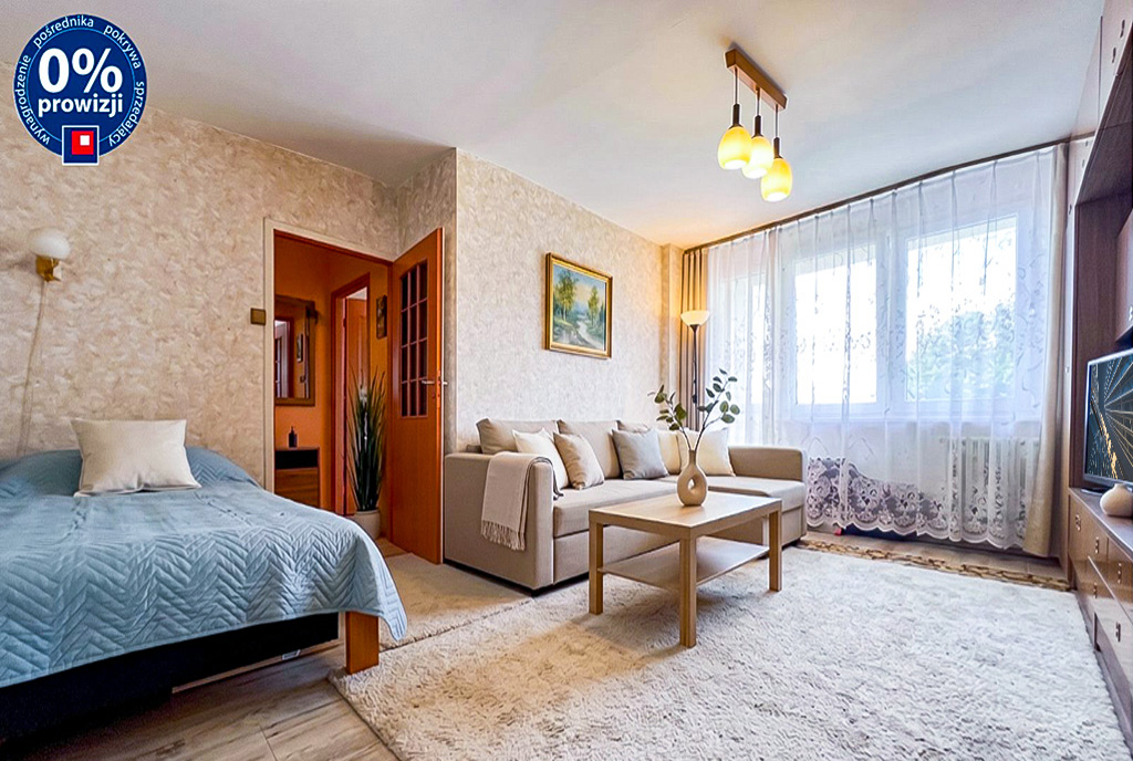 widok na salon w ekskluzywnym apartamencie do sprzedaży Katowice (okolice)