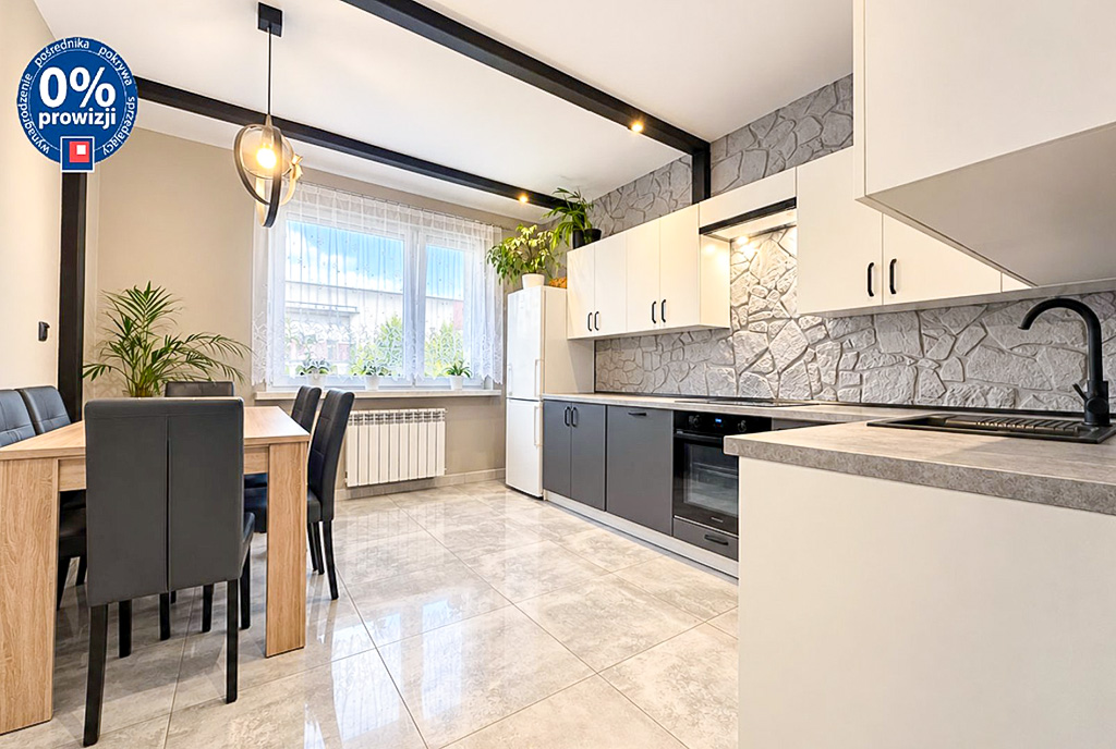 fragment kuchni w luksusowym apartamencie na sprzedaż Katowice (okolice)