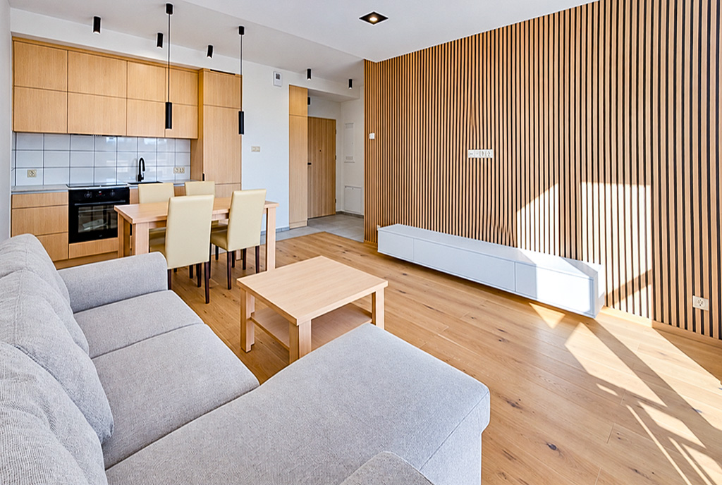 komfortowy salon w ekskluzywnym apartamencie do sprzedaży Kwidzyn