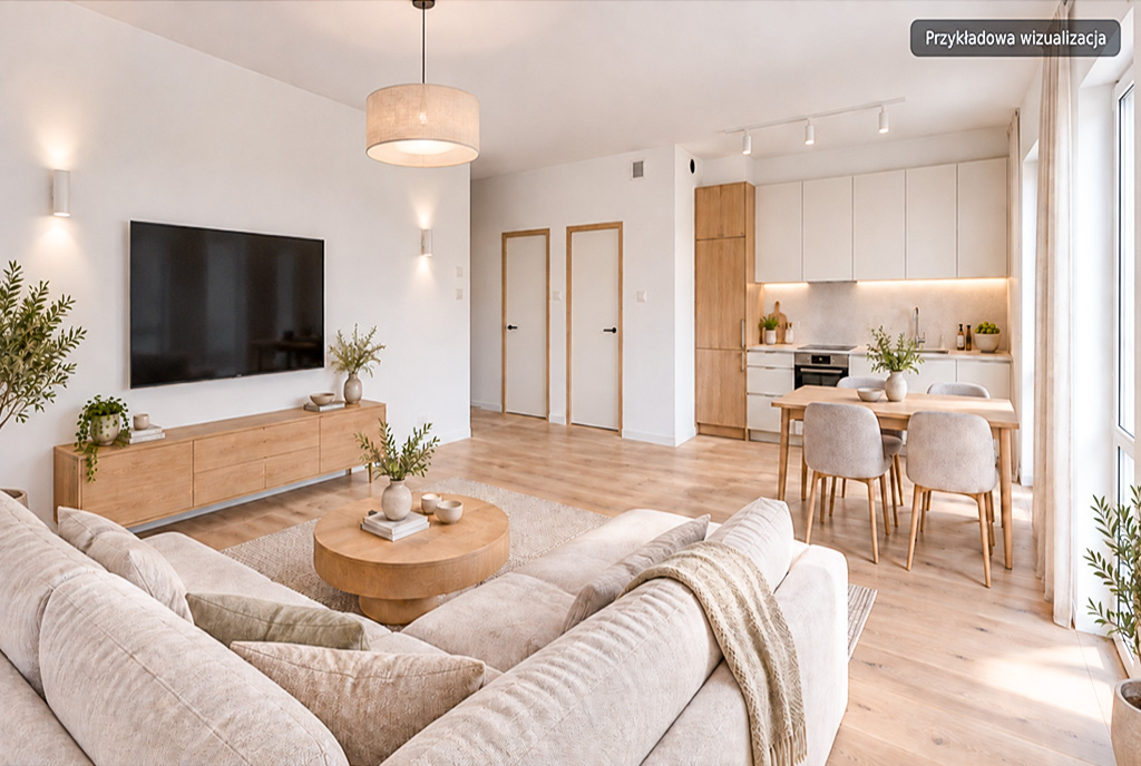 komfortowe wnętrze luksusowego apartamentu na sprzedaż Kwidzyn