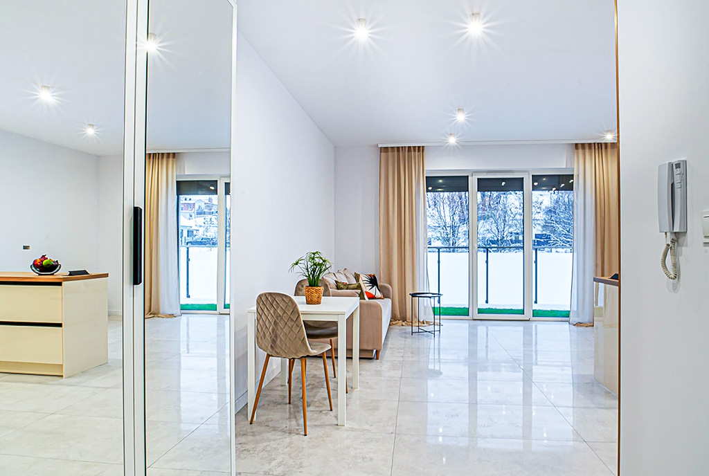 nowoczesne wnętrze ekskluzywnego apartamentu na wynajem Bolesławiec