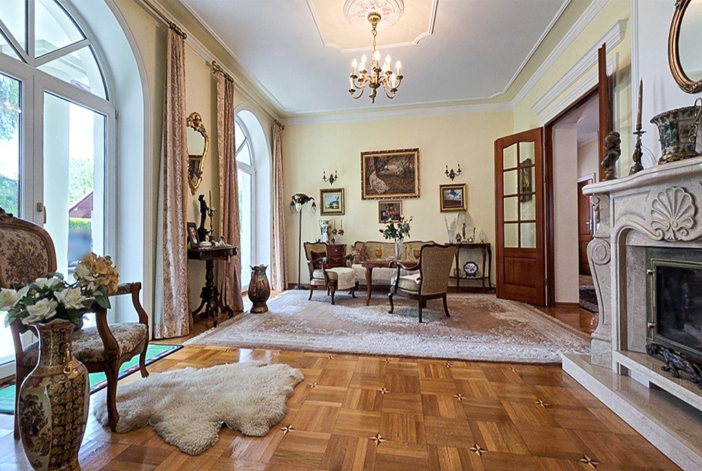 kameralny salon w ekskluzywnej willi do sprzedaży Bielsko-Biała (okolice)