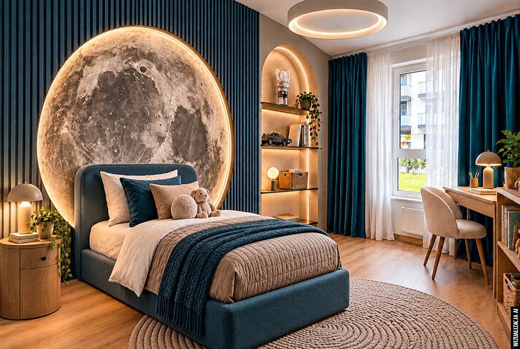 kameralna sypialnia w ekskluzywnym apartamencie na sprzedaż Gdynia (okolice)