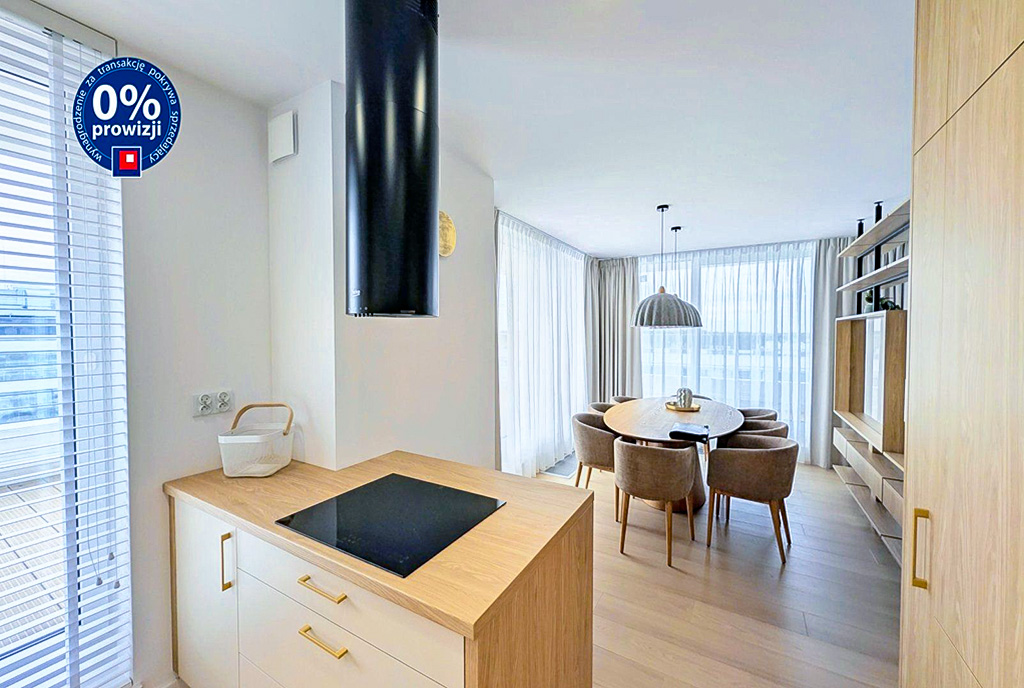 imponujący aneks kuchenny w ekskluzywnym apartamencie do sprzedaży Kołobrzeg